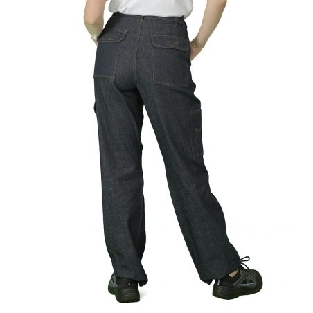 Pantalon de travail en jean bleu