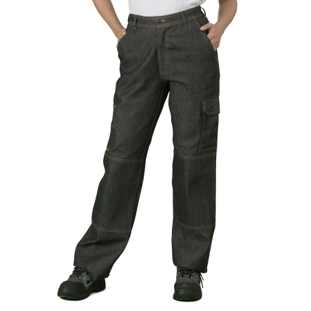 Pantalon de travail en Jeans Noir pour Homme