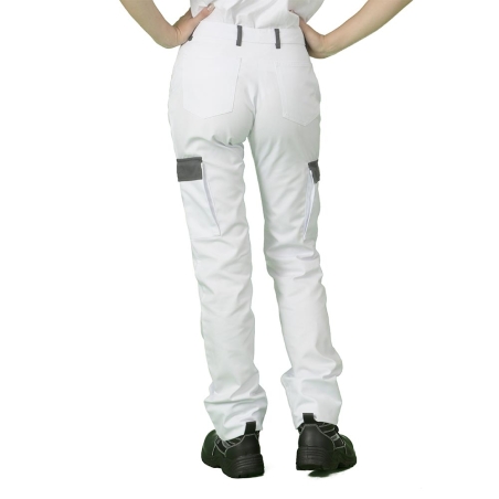 Pantalon de travail Femme Blanc Peinture Plaquiste