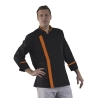 Veste cuisine Noire et orange