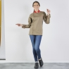 Veste de cuisine chocolat manches longues