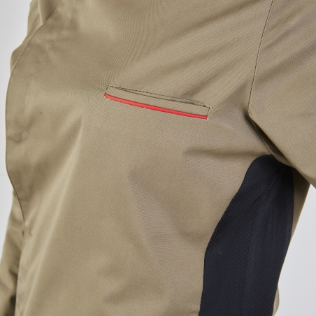 Veste de cuisine chocolat manches longues