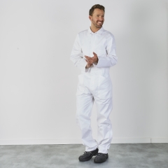 Combinaison de peintre Blanche 100 % coton