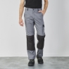 Pantalon de travail Gris et noir Multi poches avec poches genouillères