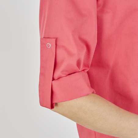 Blouse de travail femme manchesongues SERGE Fuchsia