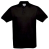 Polo SAFRAN Noir a personnaliser broderie ou Flocage