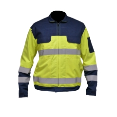 PBV BLOUSON HV TYPHON JAUNE/MARINE T1