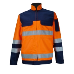PBV BLOUSON HV TYPHON MARINE/ORANGE T1