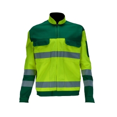 PBV BLOUSON HV TYPHON JAUNE/VERT T1