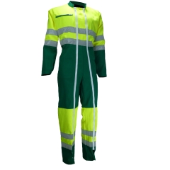 PBV COMBINAISON DF HV EN 20471 VERT/JAUNE T1