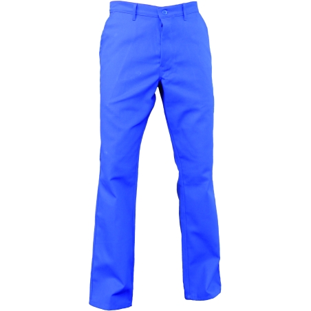 Pantalon de travail pas cher 100 % coton Bleu