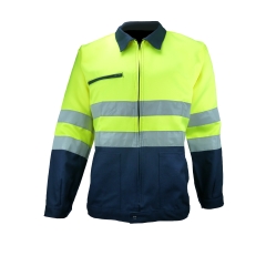 PBV BLOUSON HV EN20471 MARINE/JAUNE