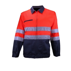 PBV BLOUSON HV EN20471 GRIS/ROUGE