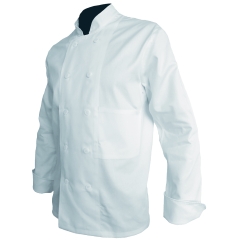 PBV VESTE DE CUISINE COTON BLANC BOUTONS T0