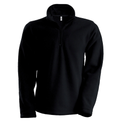 Pull micropolaire zippé noir 