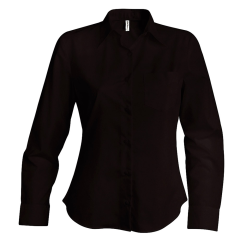 Chemisier Femme Noir Manches longues noir