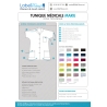 Tunique medical col tailleur Blanche