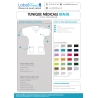 Blouse medicale courte col V