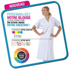 Blouse femme manches courtes à personnaliser