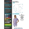 Tunique médicale couleur Violet Femme