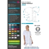 Blouse médicale Blanche liseré rose