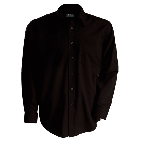 Chemise homme manches longues brown 