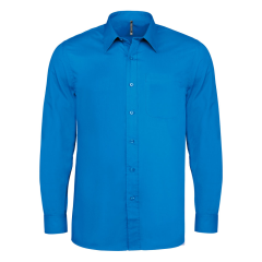 Chemise homme manches longues royal blue