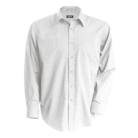 Chemise homme manches longues white 
