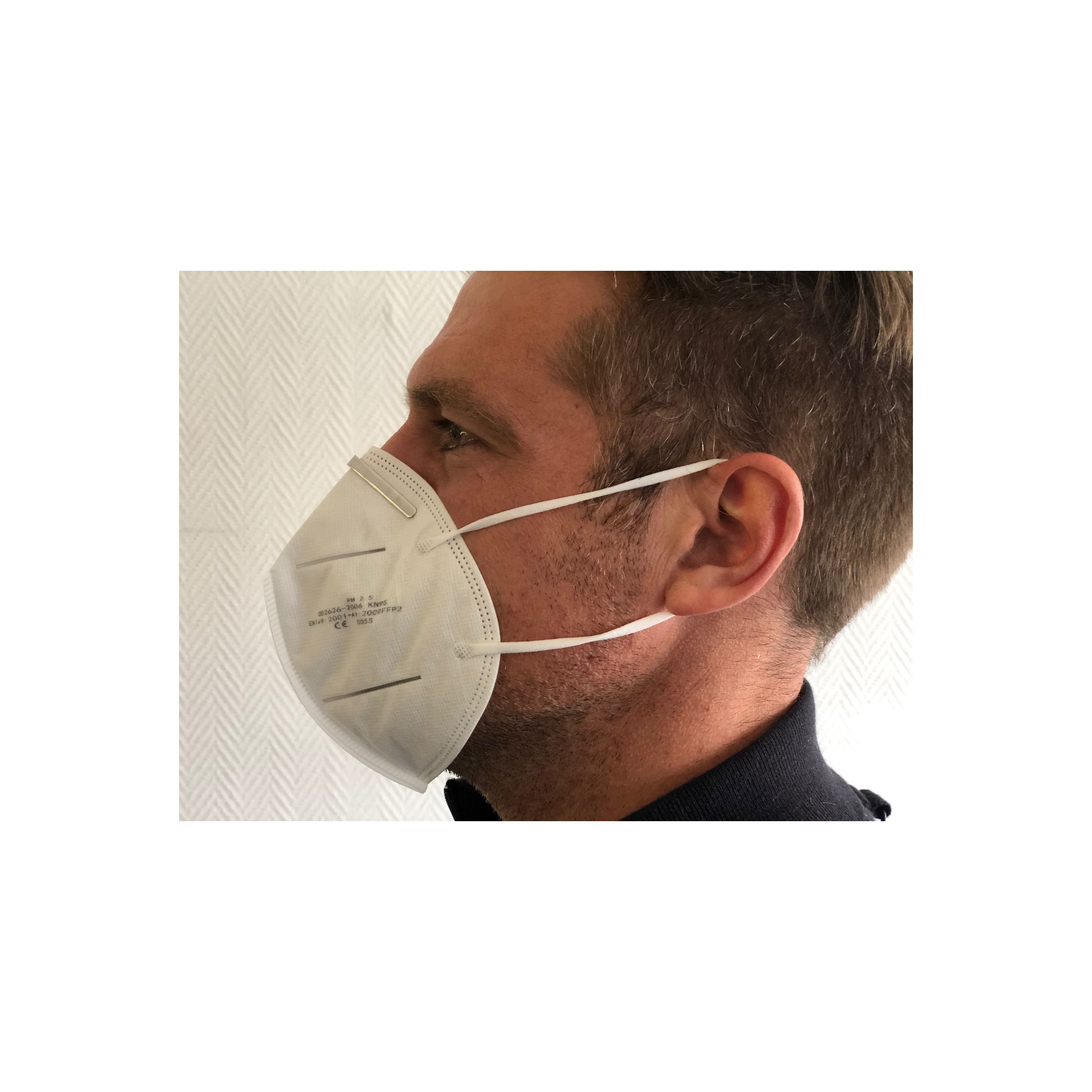 Masque 50 unités Masque facial à valve respirateur réutilisable FFP2  protecteur 6 couches à prix pas cher