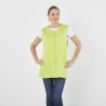 Blouse tablier sans manches vert lime