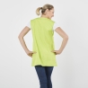 Blouse tablier sans manches vert lime