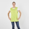 Blouse tablier sans manches vert lime