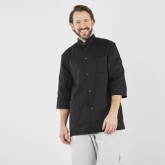 Tunique de travail noire manches courtes