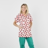 Blouse médicale infirmière petite enfance  Imprime fraises