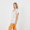 Blouse médicale infirmière petite enfance  Imprime dinosaure