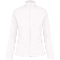 VESTE POLAIRE Blanche avec Zip Passe couloire