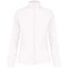 VESTE POLAIRE Blanche avec Zip Passe couloire