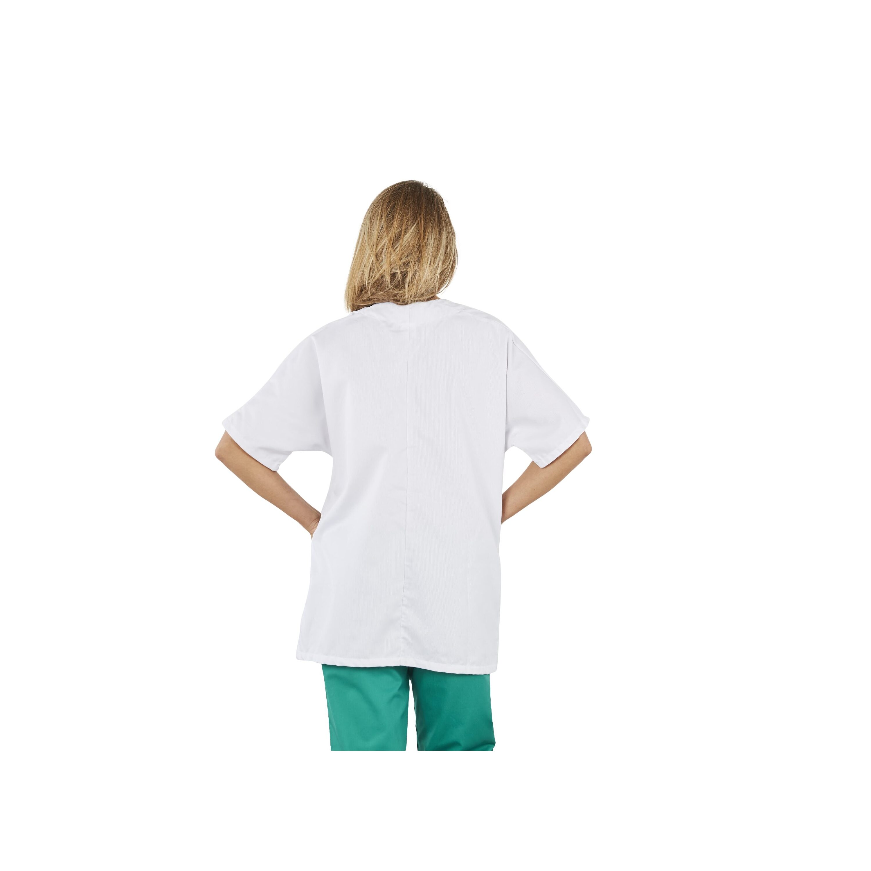 Chemisier B BIANCA Femme Manches Courtes Viscose Vert à Pois - Taille 38 Occasion Très Bon état