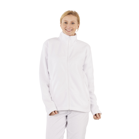 Veste Micropolaire Blanche zippée à Broder Homme Femme Veste Micropolaire Blanche zippée à Broder Homme Femme