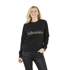 Sweat Noir infirmiere