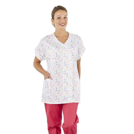 Blouse médicale infirmière petite enfance  Imprime dentiste