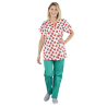 Blouse médicale infirmière petite enfance  Imprime fraises