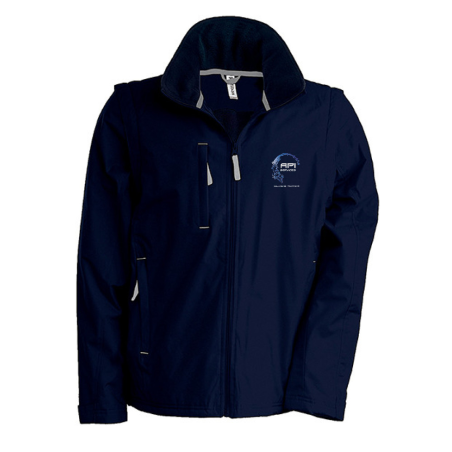 Parka Marine Broderie Devant et Dos API010