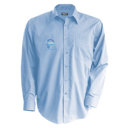 Chemise Ciel Manches longues Broderie opposé poche API012