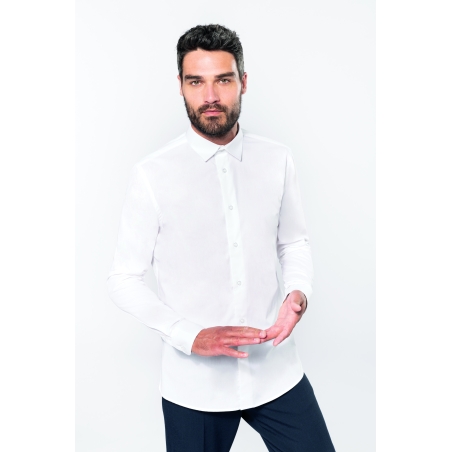 Chemise Blanche Homme Manches longues de travail Chemise Blanche Homme Manches longues de travail
