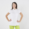 Blouse esthéticienne Blanc coil mao fermeture pression