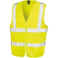 Gilet de sécurité zippé jaune TL/XL