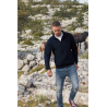VESTE HOMME MOLLETON ZIPPÉE heather grey