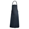 PBV TABLIER A BAVETTE COTON NOIR 90X105 T
