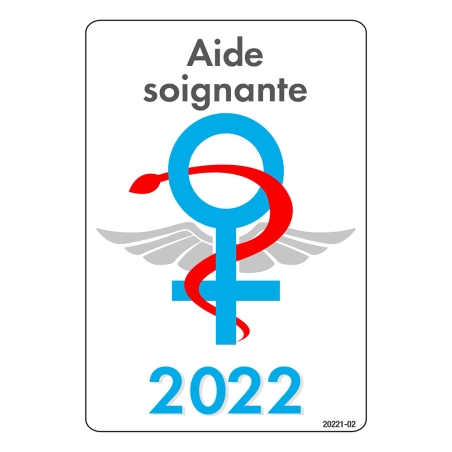 Caducée 2022 signe femme aide soignante Made in france